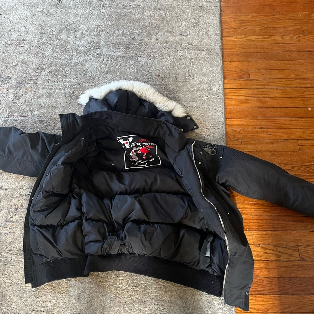 Moose Knuckles Black Quilted Jacket
